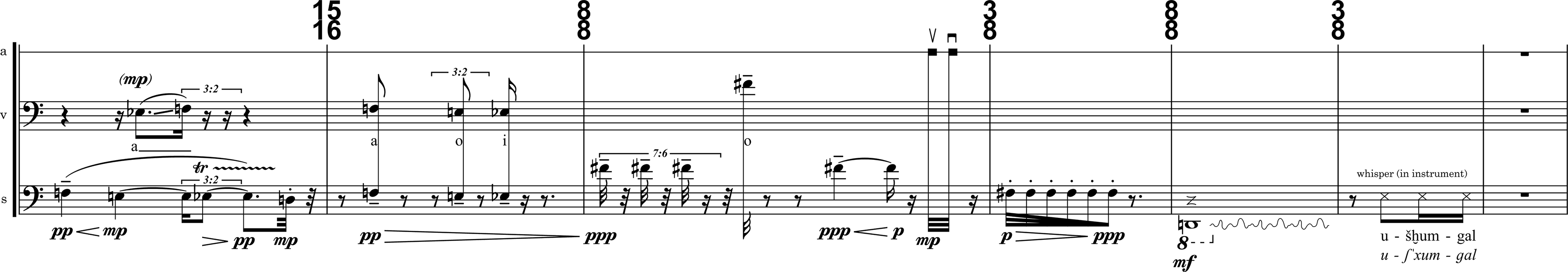 Score excerpt of Ushumgal